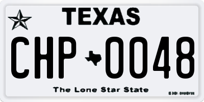 TX license plate CHP0048