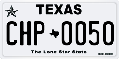 TX license plate CHP0050