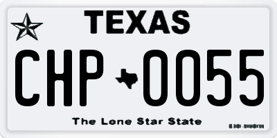 TX license plate CHP0055