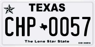 TX license plate CHP0057