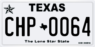 TX license plate CHP0064