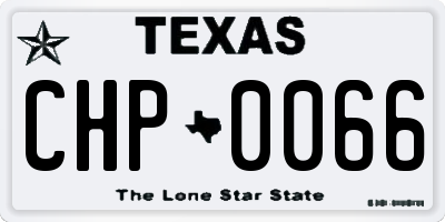TX license plate CHP0066