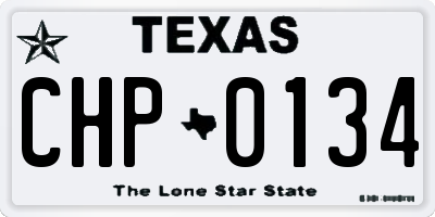 TX license plate CHP0134