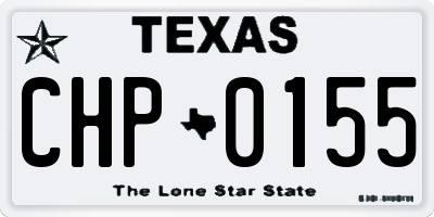TX license plate CHP0155