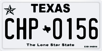 TX license plate CHP0156