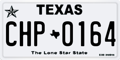 TX license plate CHP0164