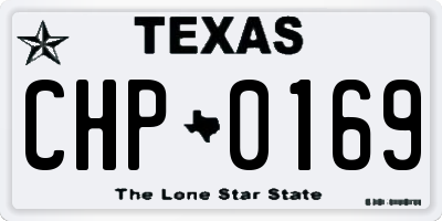 TX license plate CHP0169