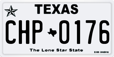 TX license plate CHP0176