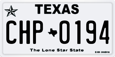 TX license plate CHP0194