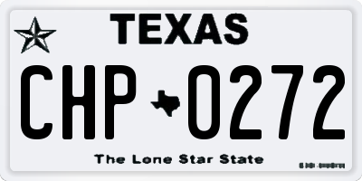 TX license plate CHP0272