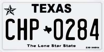 TX license plate CHP0284