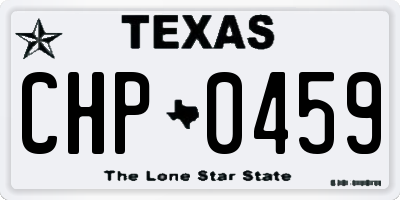 TX license plate CHP0459