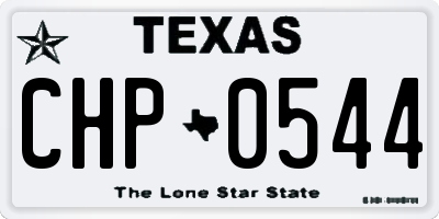 TX license plate CHP0544
