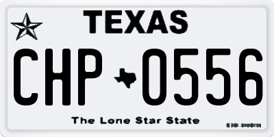 TX license plate CHP0556