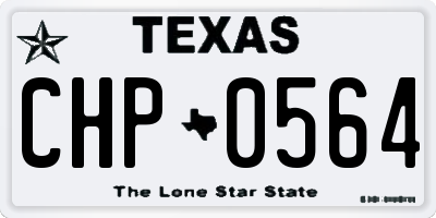 TX license plate CHP0564