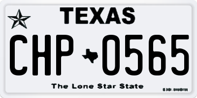 TX license plate CHP0565