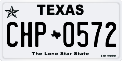 TX license plate CHP0572
