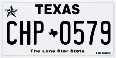 TX license plate CHP0579
