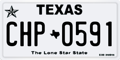 TX license plate CHP0591