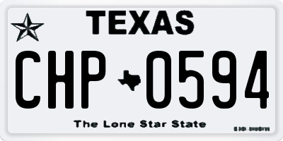 TX license plate CHP0594