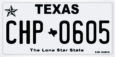 TX license plate CHP0605
