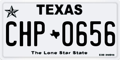 TX license plate CHP0656