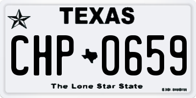 TX license plate CHP0659