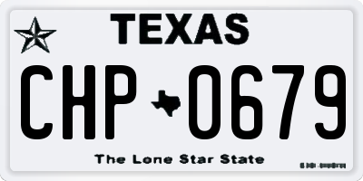 TX license plate CHP0679