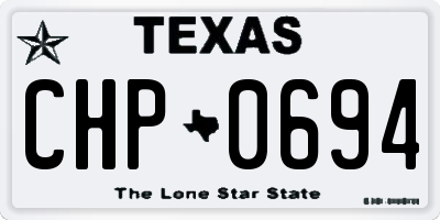 TX license plate CHP0694