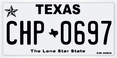 TX license plate CHP0697
