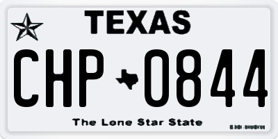 TX license plate CHP0844