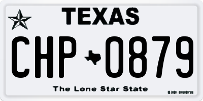 TX license plate CHP0879