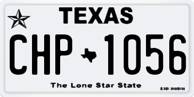 TX license plate CHP1056