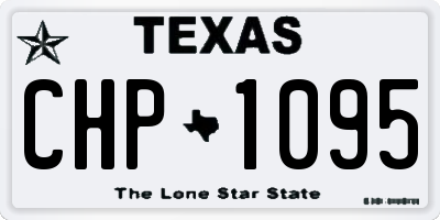TX license plate CHP1095