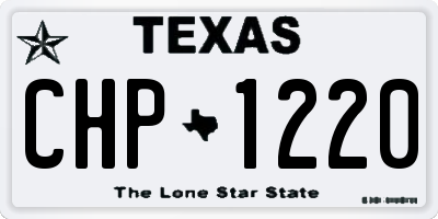 TX license plate CHP1220