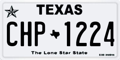 TX license plate CHP1224