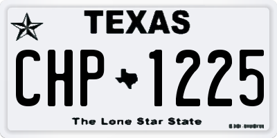 TX license plate CHP1225