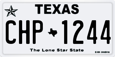 TX license plate CHP1244