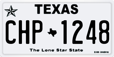 TX license plate CHP1248