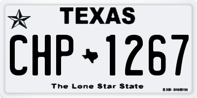 TX license plate CHP1267