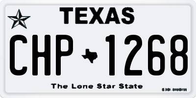 TX license plate CHP1268