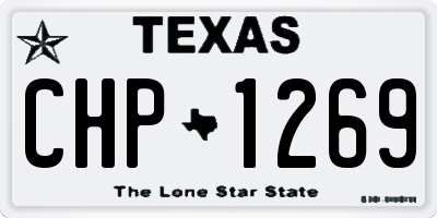 TX license plate CHP1269