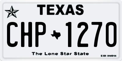 TX license plate CHP1270