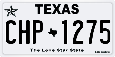 TX license plate CHP1275