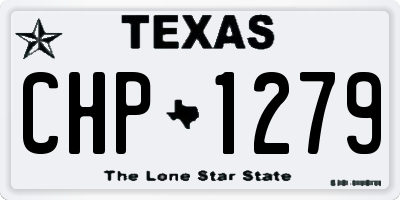 TX license plate CHP1279