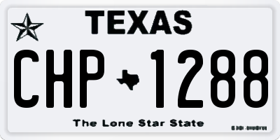 TX license plate CHP1288