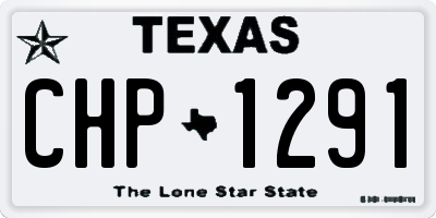 TX license plate CHP1291
