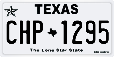 TX license plate CHP1295
