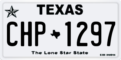 TX license plate CHP1297
