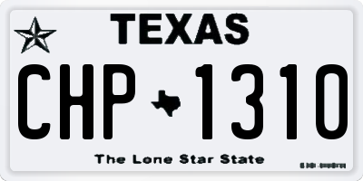 TX license plate CHP1310